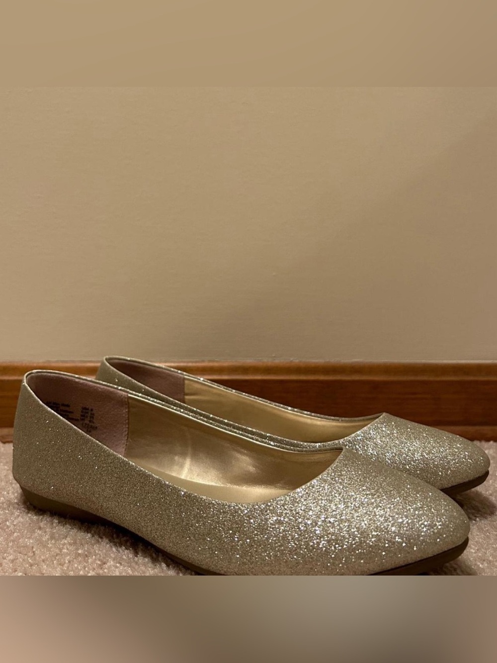 American Eagle Women’s Gold Ballet Flats